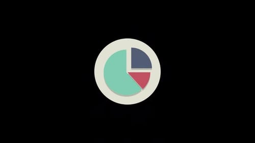 Animated Flat Design Pie Chart for Data Visualization