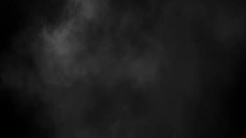 Collider Collection: Faded white powder lingering on a black background