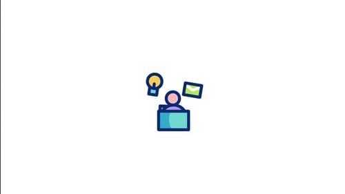 Animiertes Multitasking-Symbol