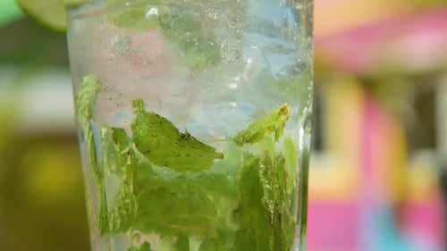 Refreshing Mojito Cocktail with Mint and Lime
