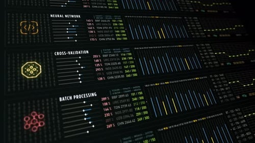Algorithm Powered Futuristic Data Visualization Interface 1