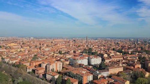 Aerial View Of Bologna Italy