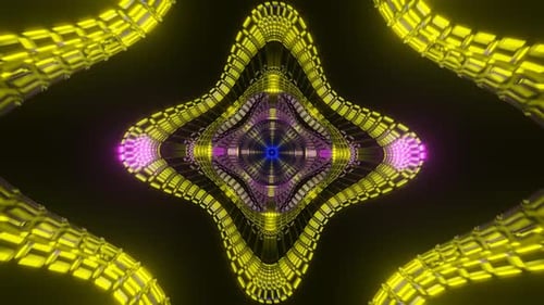Continuous Seamless Loop of Trippy Scifi Psychedelic Hypnotic Visuals