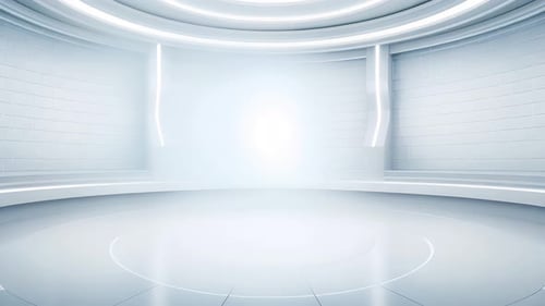 Futuristic White Studio Light Reveal Background