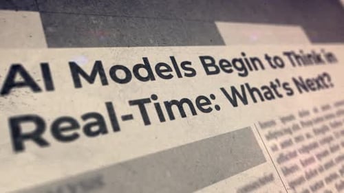 Grungy Newspaper Headline Reveal for Technology News