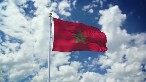 Morocco Realistic Waving 4k