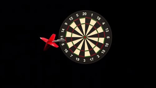 Darts Target 3D con canal alfa