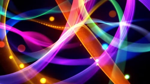 Colorful Light Trails Background