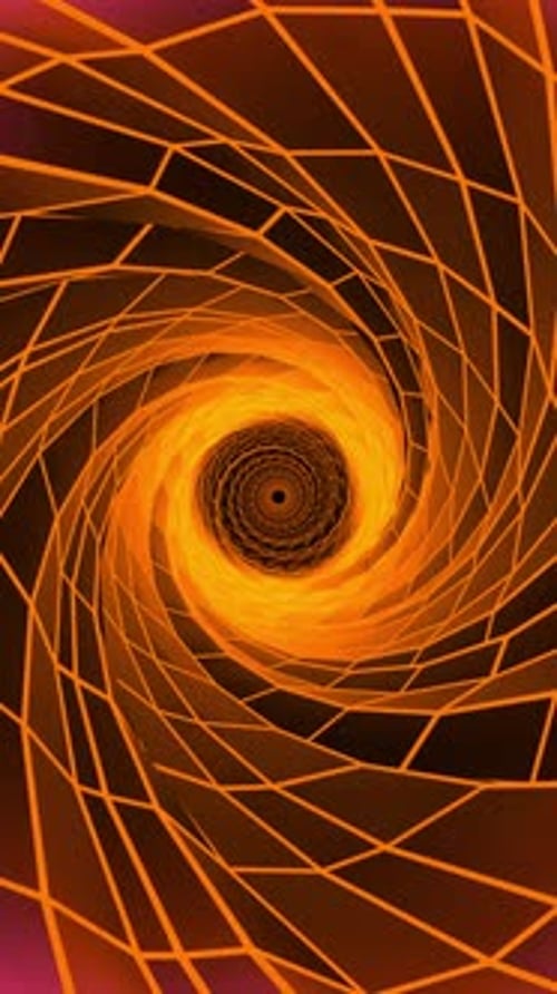 Abstract green twisted tunnel. Cycle action background Vj. Background with visual effect for DJ