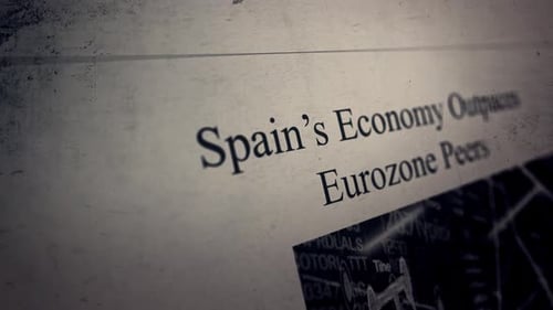 Spain’s Economy Outpaces Eurozone Peers Newspaper Style Headline Titles