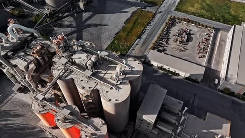 Cement Plant Aerial View