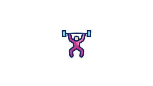 Weightlifting Animated Icon