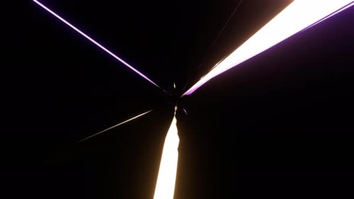 Purple And Light Yellow Abstract Radiant Glow Tunnel Background Vj Loop In 4K