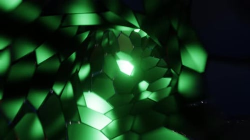 Animation en boucle d'arrière-plan d'un tunnel en peau de serpent colorée en 4K
