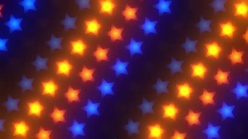 Abstract Glowing Stars Looping Background Animation