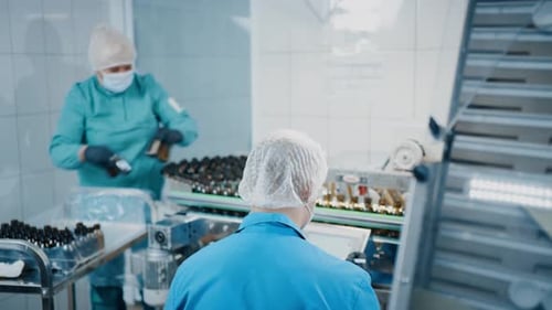 Les ouvriers travaillent sur la chaîne de montage