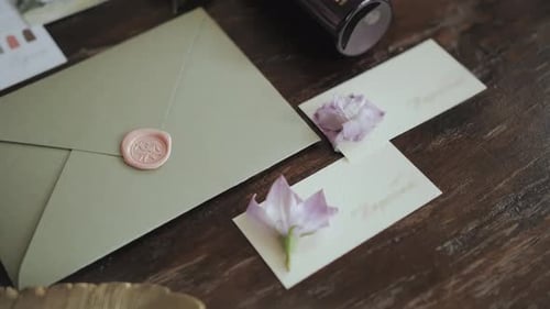 Elegant Wedding Invitations with Floral Details