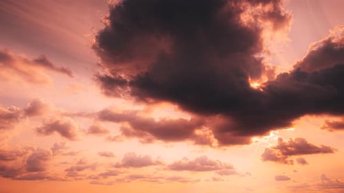 Sunset Sky Natural Background Sunset