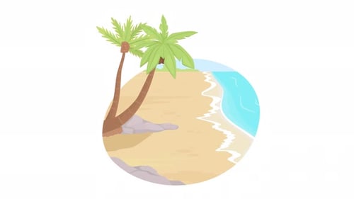 Animated Seaside Tropical Resort