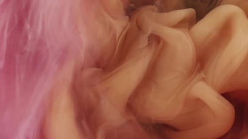 Abstract Pink Peach Color Flowing Texture