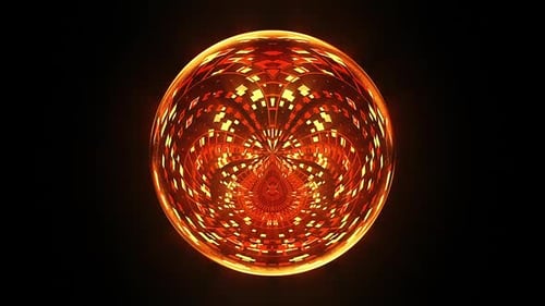 Bola de discoteca LED roja