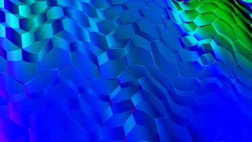 Abstract colorful futuristic pattern moving wavy shiny creative 4k motion video animation