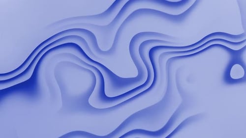 Abstract Fluid Morphing Waves Seamless Loop Background