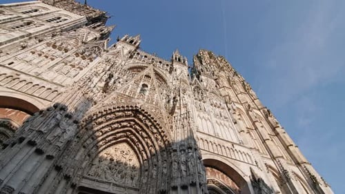 Beautiful Architecture of Rouen Cathedral in France
