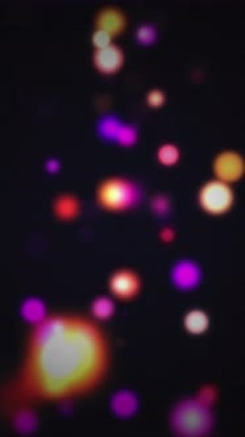 Colorful Abstract Bokeh Lights Vertical Background Overlay