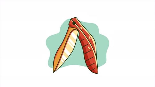 Videodesign für Taschenmesser-Animationen.