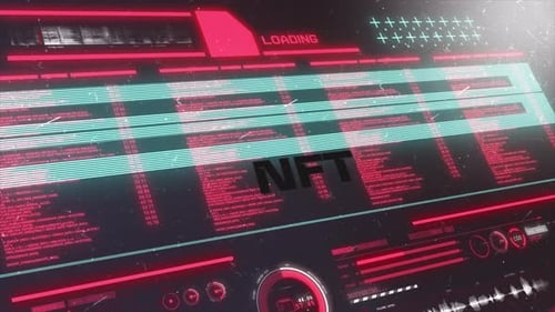 Digital Data Background Nft