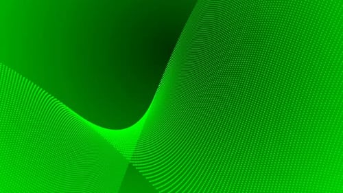 Green color twist curve lines smooth wave glossy background