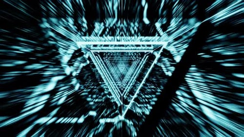 Fond de tunnel Vj Loop Triangle de glace froide