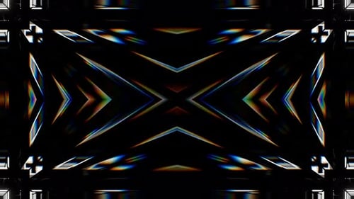 Red And White Abstract Geometric Glowing Flashing Digital Pattern Background Vj Loop In 4K