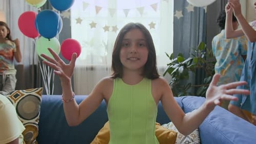 Children Celebrate at a Birthday Party