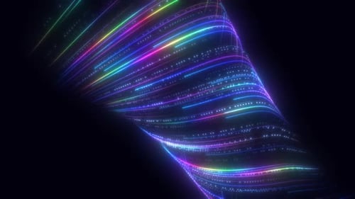 Líneas de velocidad coloridas abstractas V18