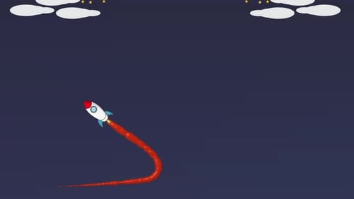 Vídeo: Stock Rocket Animation