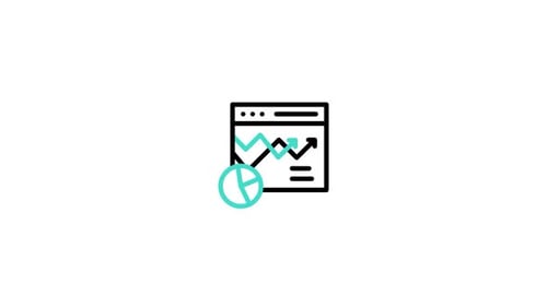 Animated Corporate Growth Data Analysis Icon