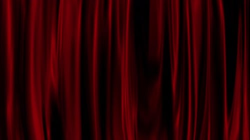 Red curtain with alpha channel rising