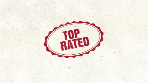 Top Rated Ink Stamp Seal on Textured Paper Animation