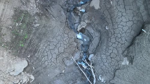drought muddy river