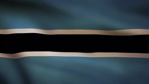Botswana waving flag
