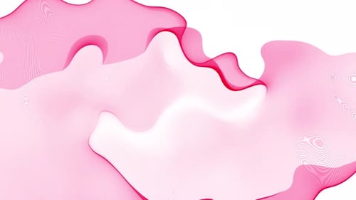 Abstract Fluid Pink Lines and Shapes Background Animation