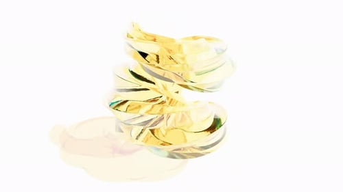 Color Glass Abstract Object Able to Loop Seamless