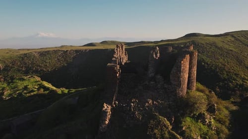 Aerial View of the Armenia Landmarks in