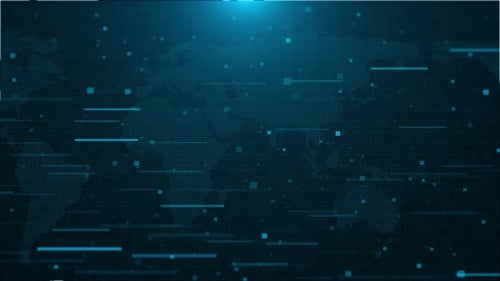 Weltkarte Futuristische Benutzeroberfläche HUD Visual Earth Economy Finanzielle Verbindungen in ganz Asien