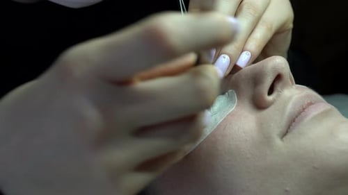 Eyelash Extension Treatment Close-Up