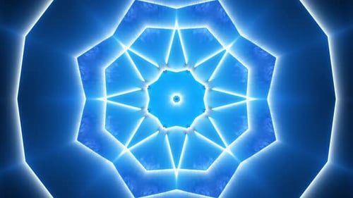 Vivid Snowflake Motion Background