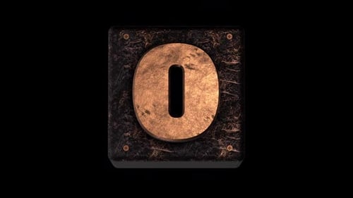 Copper Grunge Countdown Number Reveal