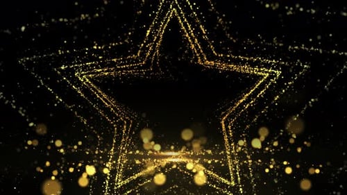 Gold Particles Background Loop